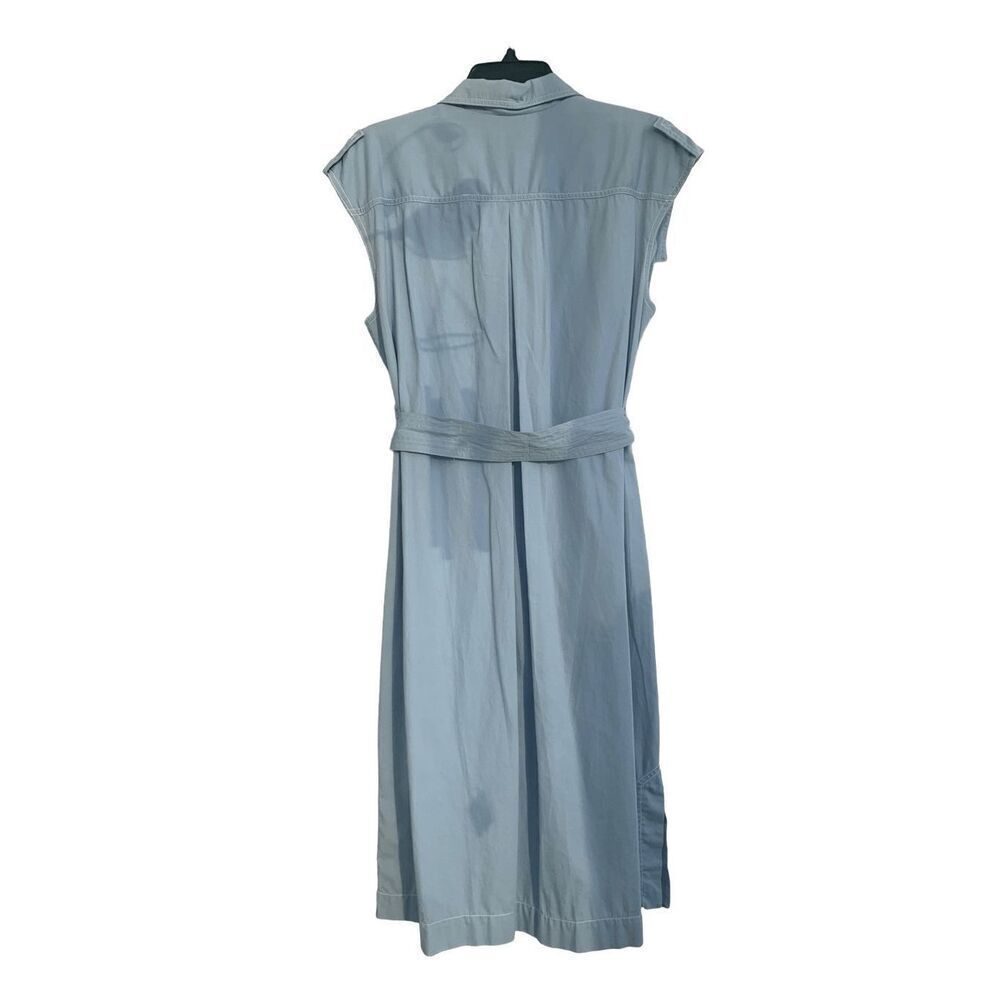 Donna Karan New York Belt sleeveless dress denim in light blue size M - Picture 3 of 11